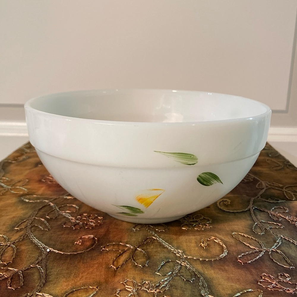 Fire King milk glass medium size serving bowl